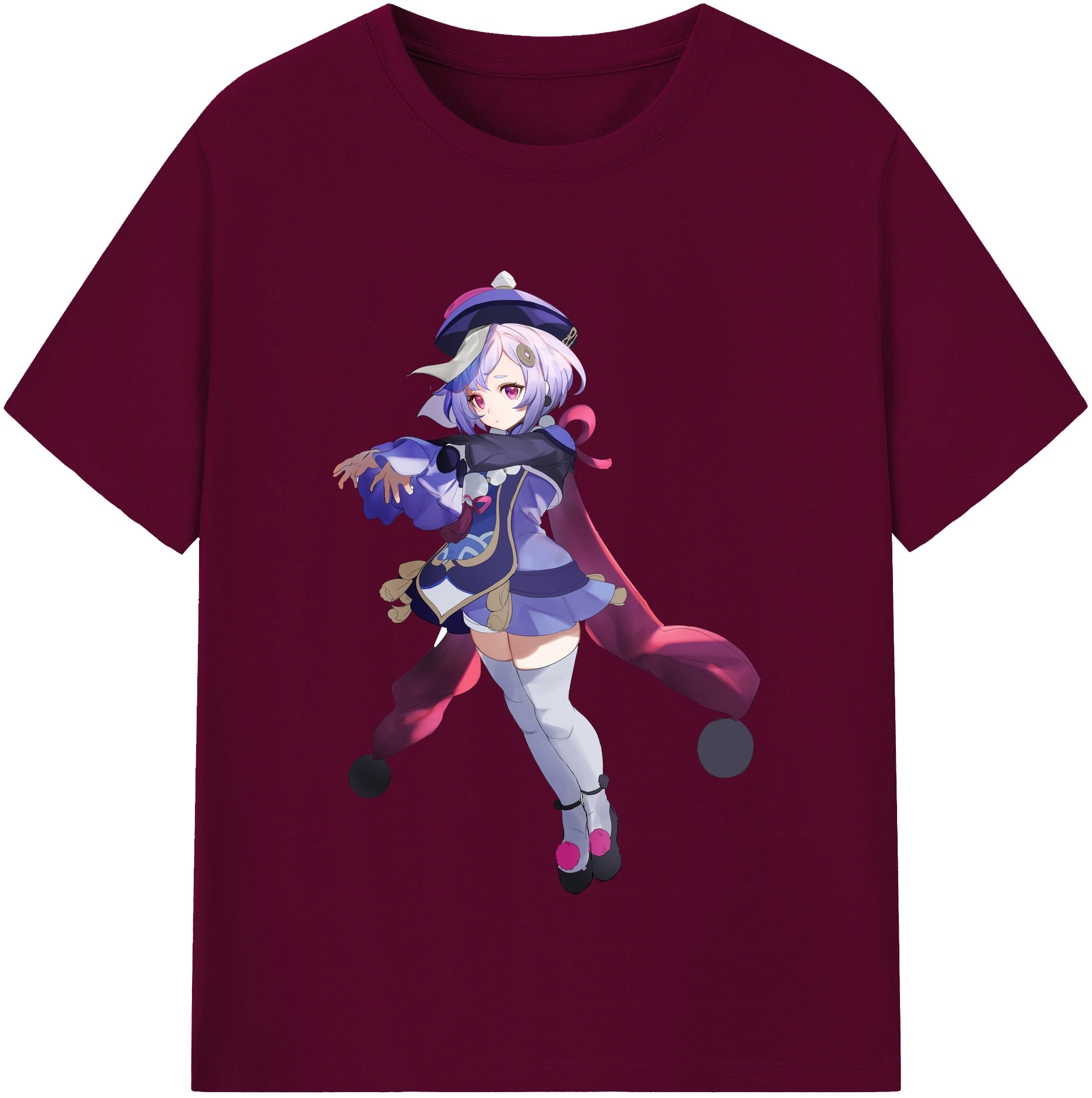 げんし神 七七 なな  genshin Nana レディースカジュアルプリントTシャツ（綿100％）